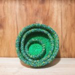 Sisal beaded basket