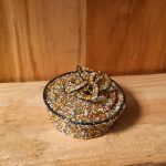Beaded jewelry box from Tanzania