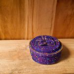 Beaded jewelry box