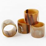 Horn napkins ring holders